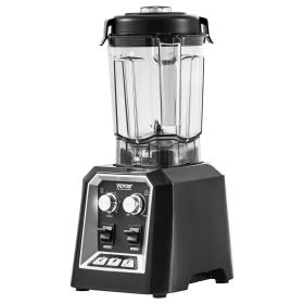 VEVOR Professional Blender, Commercial Countertop Blenders, 68 oz Plastic Jar Blender Combo, Stainless Steel 3 Functions Blender, for Frozen Drinks