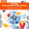 VEVOR Professional Blender, Commercial Countertop Blenders, 68 oz Plastic Jar Blender Combo, Stainless Steel 3 Functions Blender, for Frozen Drinks