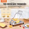 VEVOR Cheese Cutter with Wire, 0.39" & 0.78" Cheeser Butter Cutting Blade, Detachable Cheese Slicer Wire