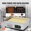 VEVOR Commercial Electric Griddle, 1600W Countertop Half-Flat Top Grill, 122-572 F Adjustable Temp
