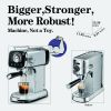 PlumChef Espresso Machine 20 Bar Professional Compact Household Coffee Espresso Maker with Milk Frother Steam Wand Temperature Gauge 34oz Water Tank L