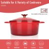 Dutch Oven,Dutch Oven Pot with Lid,4.5 QT Enamel Dutch Ovens with Dual Handles,Cast Iron Pot for Braiser,Cooking,Gifts for Family